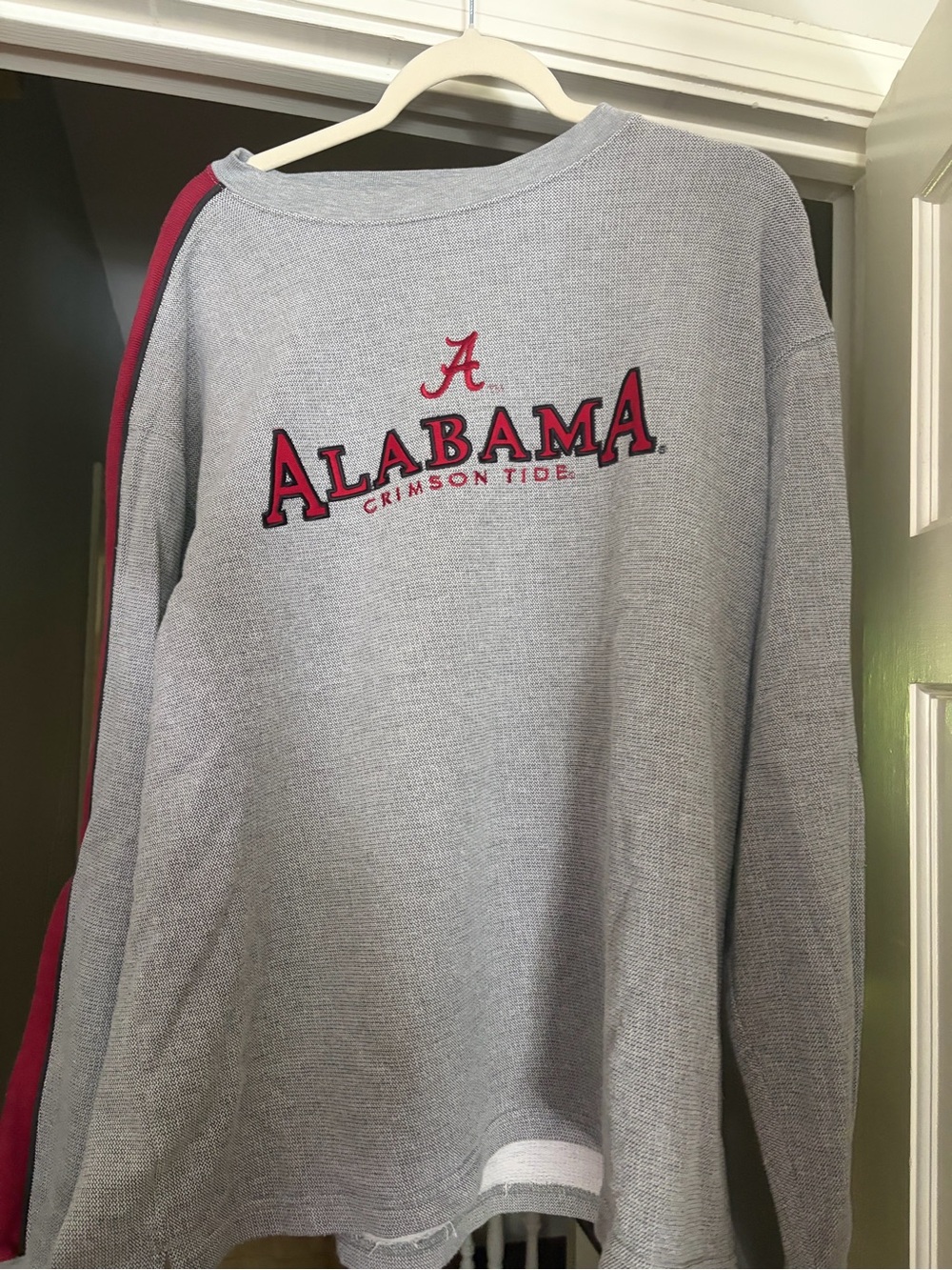 Pro Edge Grey Waffle Knit Crewneck